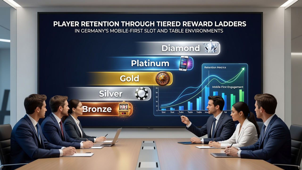 Beispiel einer Belohnungsleiter in einer deutschen Mobile-Casino-App mit Slot- und Roulette-Optionen