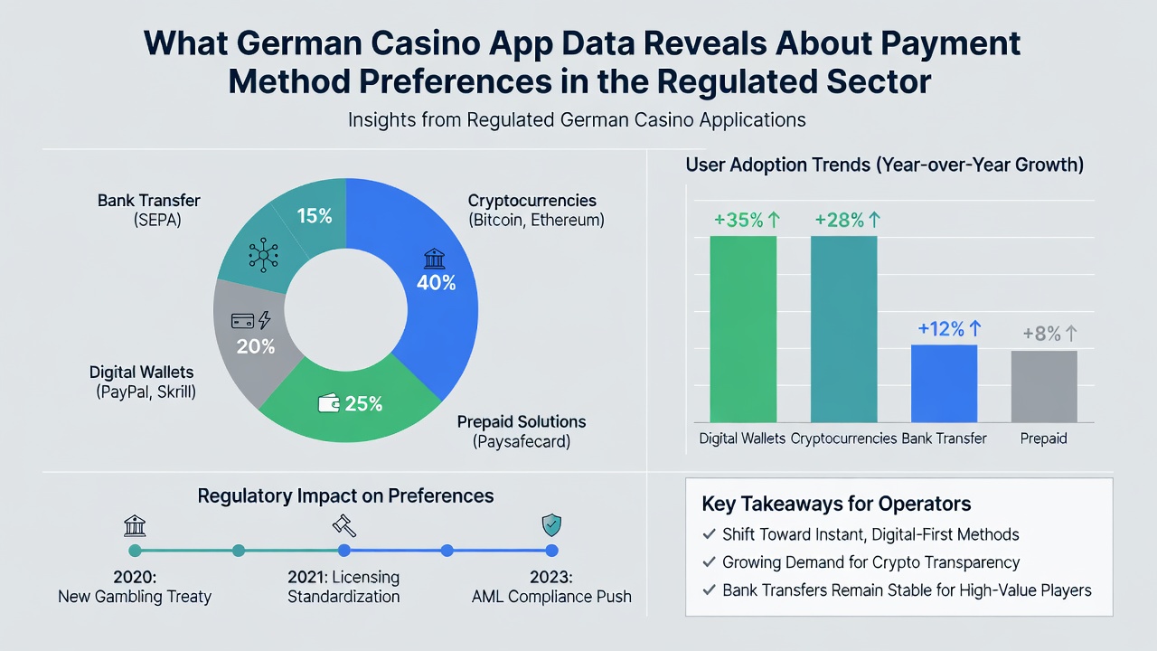 Statistische Übersicht zu Zahlungsmethoden in regulierten Casino-Apps